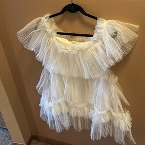 White tulle dress, Size Small, Brand is Untamed Petals